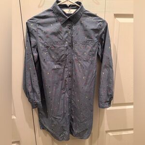 H & M 30" long shirt adorable shirt dress never worn size 9-10